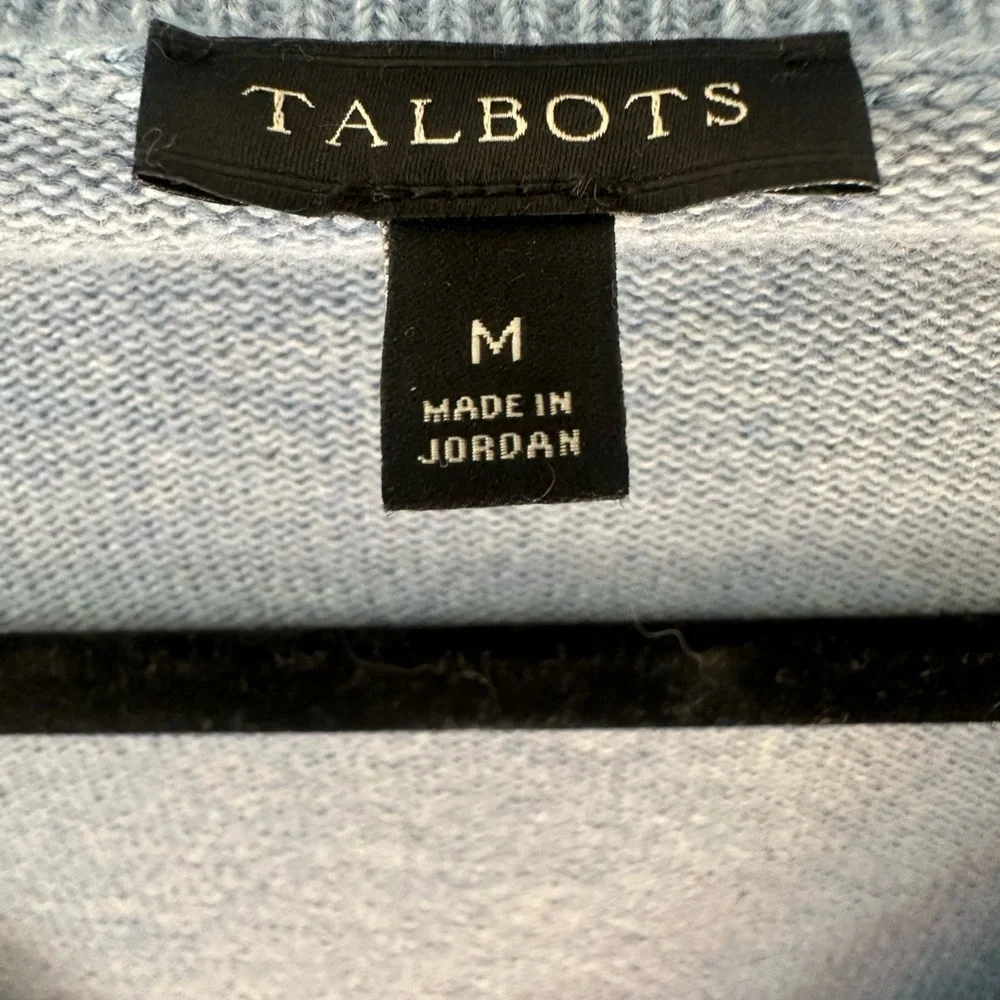 Talbots Light Blue V-Neck Sweater